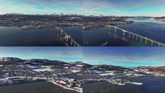 4K延时航拍挪威芬斯内斯自然风光高清在线视频素材下载