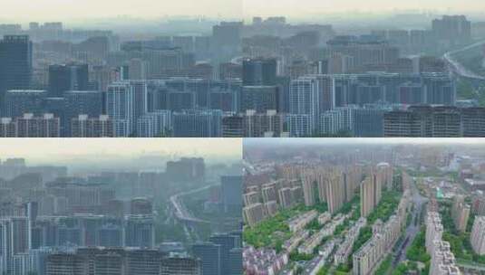 杭州市拱墅区拱宸桥高楼大厦航拍城市风景视高清在线视频素材下载
