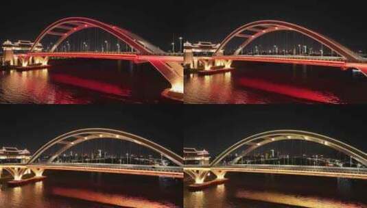 揭阳进贤门大桥夜景高清在线视频素材下载