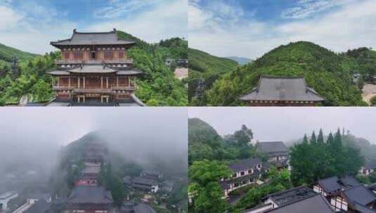 （合集）中国浙江杭州径山寺天下径山高清在线视频素材下载