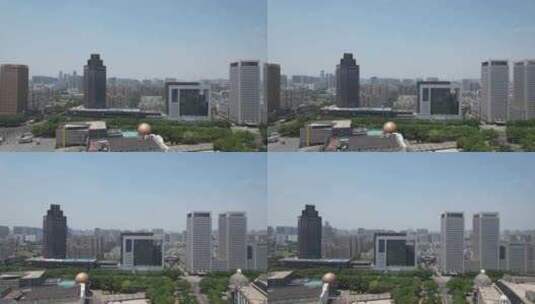 安徽蚌埠淮河广场城市广场航拍高清在线视频素材下载