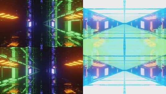 环状动态炫目电影隧道高清在线视频素材下载