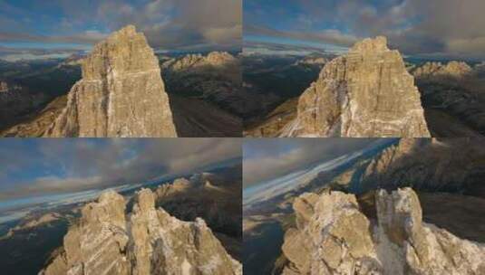 Dolomites，意大利，山， Fpv高清在线视频素材下载