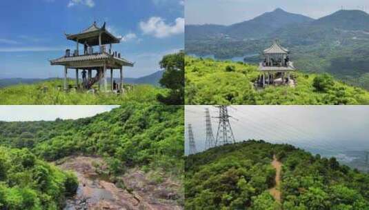 4k深圳 打鼓嶂 打鼓岭 三洲田水库高清在线视频素材下载