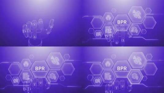 Bpr手部触摸、数字化转型、科学与人工智高清在线视频素材下载