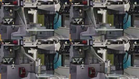 纺织产业袜子生产车间自动化生产高清在线视频素材下载