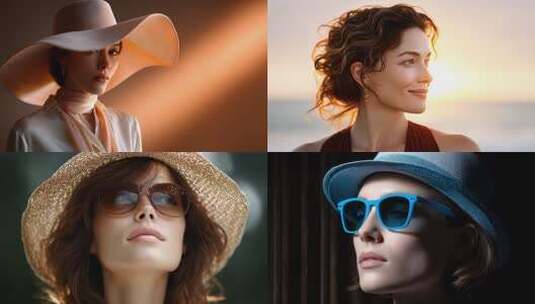 夏日防晒美肌时尚穿搭指南高清在线视频素材下载