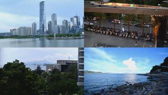 深圳延时摄影合辑高清在线视频素材下载