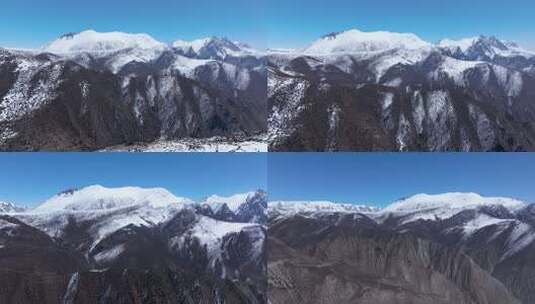 雪山自然风光全景高清在线视频素材下载