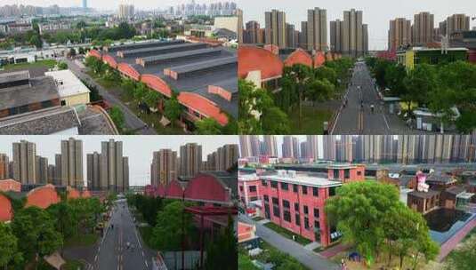 合肥包河区、政务区、蜀山区交界处的合柴高清在线视频素材下载