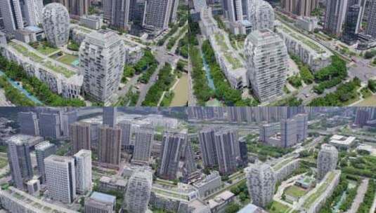 2023广州黄埔香雪国际公寓航拍高清在线视频素材下载