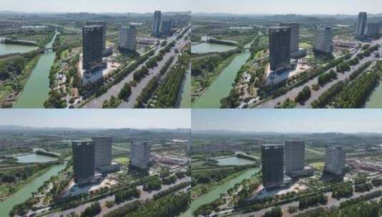 溧阳  城市发展高清在线视频素材下载