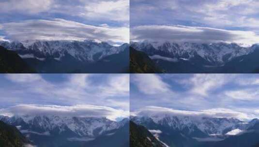 西藏南迦巴瓦雪山延时高清在线视频素材下载