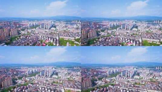 江西 赣州 宁都县 城市风光航拍高清在线视频素材下载