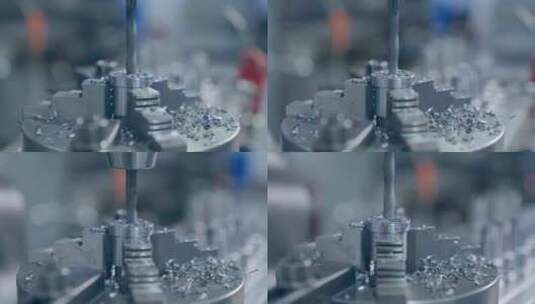 工厂数控铣床切割雕刻机加工制造高清在线视频素材下载