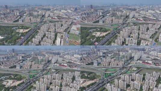 江西南昌都市航拍空镜高清在线视频素材下载