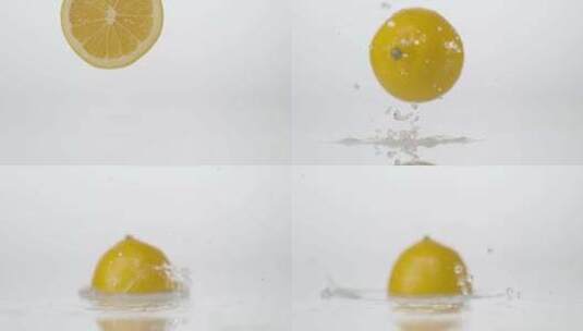 柠檬黄柠维生素高清在线视频素材下载
