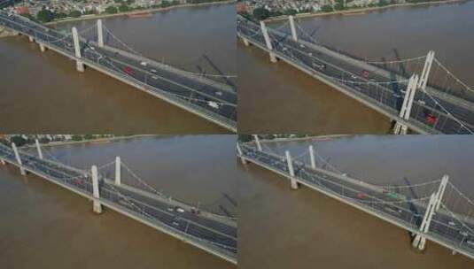 航拍福州螺洲大桥高清在线视频素材下载