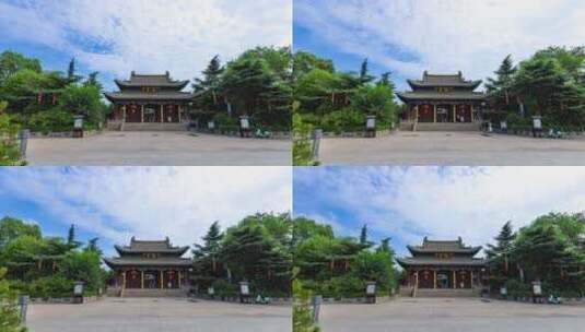 山西著名景点 临汾尧庙高清在线视频素材下载
