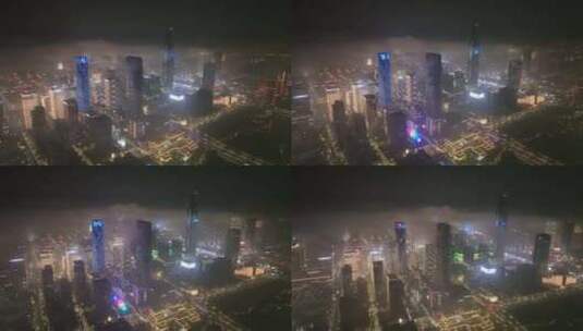 宁波东部新城夜景高清在线视频素材下载