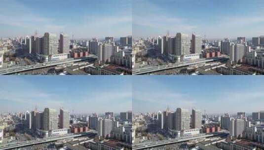 洛阳城市建筑群航拍高清在线视频素材下载