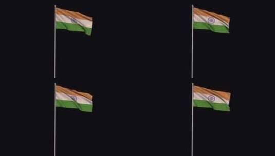 印度国旗高清在线视频素材下载
