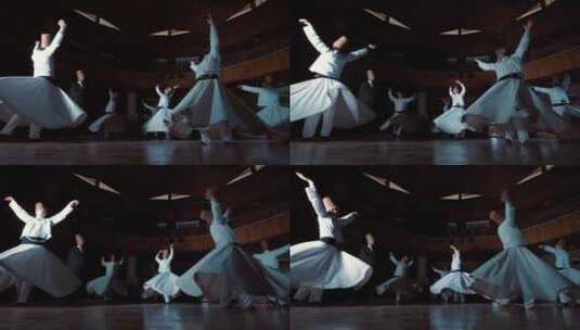 土耳其苏菲舞，冥想之舞高清在线视频素材下载