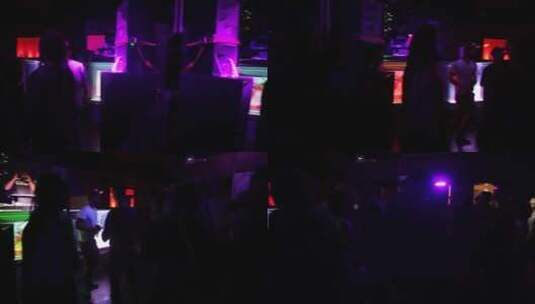 人们在酒吧里唱歌跳舞高清在线视频素材下载