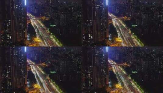 延时深圳公路交通高清在线视频素材下载