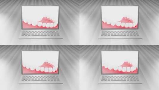 人体牙齿三维动画高清在线视频素材下载