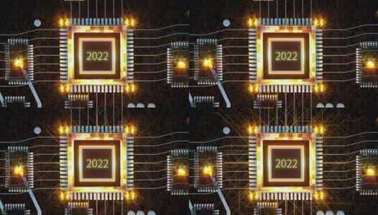 2022计算机芯片三维概念场景高清在线视频素材下载