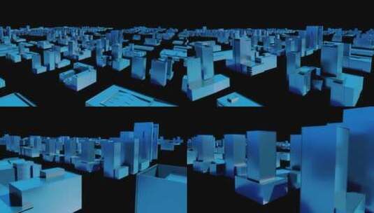 16三维建筑模型展示高清在线视频素材下载