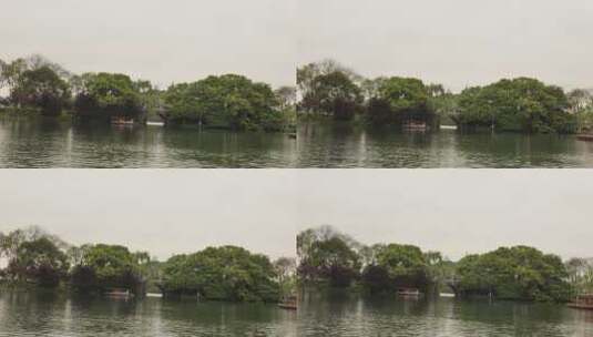 杭州西湖游玩，游船高清在线视频素材下载