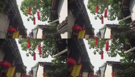 杭州小河直街历史文化街区旅游风景高清在线视频素材下载