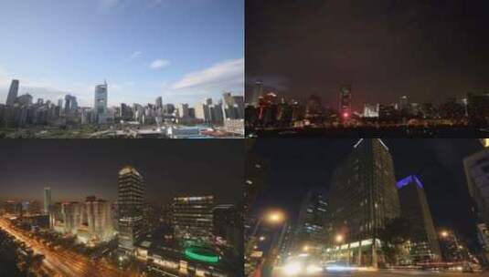 北京城市建筑   延时   日到夜空镜高清在线视频素材下载