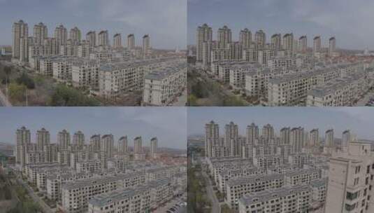 4K城市高楼小区建筑群dlog素材高清在线视频素材下载