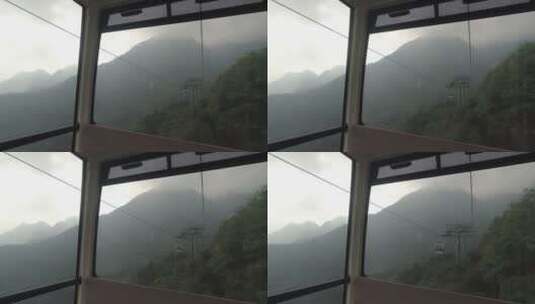 中国山东泰安泰山山顶风景风景区云海高清在线视频素材下载