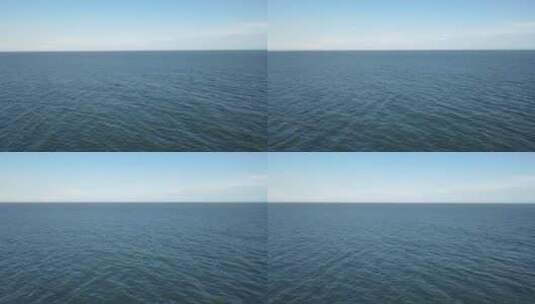 大海航拍蔚蓝色大海天空高清在线视频素材下载