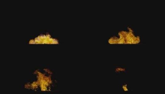 4k爆炸生成的多种火焰效果背景视频素材3高清在线视频素材下载