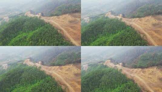 重庆山火后，北碚缙云山迎来降雨，云雾缭绕高清在线视频素材下载