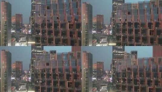 4K杭州未来科技城夜景高清在线视频素材下载