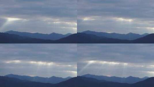 天空丁达尔光云延时阳光穿透云层耶稣光天光高清在线视频素材下载