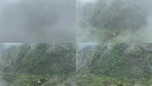 烟雨云雾缥缈的大山高清在线视频素材下载