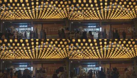 8K重庆长嘉汇春节灯笼实拍高清在线视频素材下载