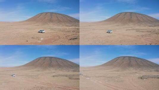 4k航拍内蒙古乌兰哈达火山地质公园自驾高清在线视频素材下载