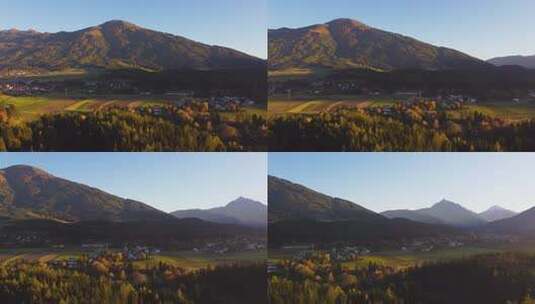 阿尔卑斯山的一个小村庄高清在线视频素材下载