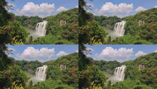 贵州安顺黄果树大瀑布自然风光高清在线视频素材下载