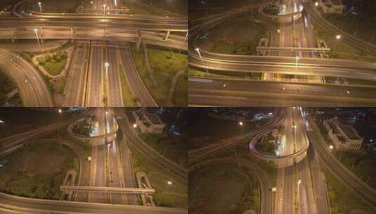 高速公路和州际交通延时拍摄高清在线视频素材下载