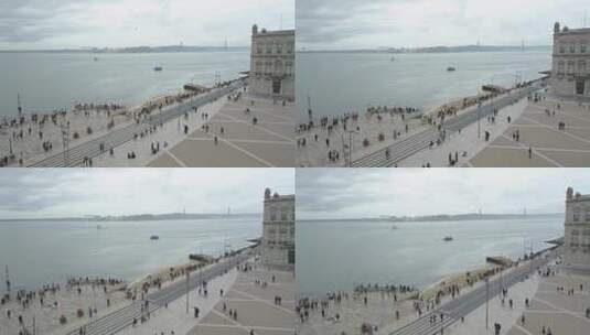 海洋与城市高清在线视频素材下载