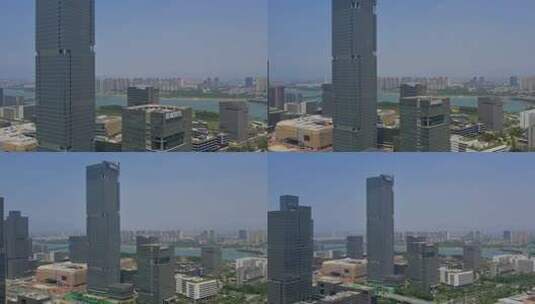 航拍厦门银城智谷建筑景观高清在线视频素材下载